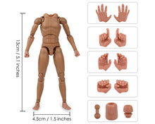 1/12 Scale of Narrow Shoulder Action Figure Body with different hands (IN-STOCK)