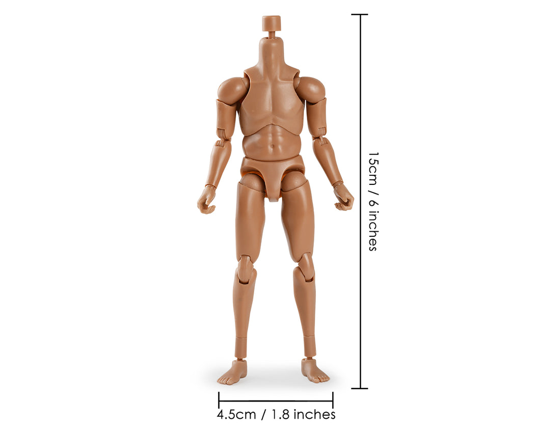 1/12 Scale of Action Figure Body with 6 different style hands (IN